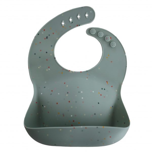 Silicone Baby Bib with Deep Pocket Tray for Mess-Free Feeding