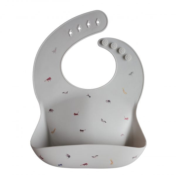 Silicone Baby Bib with Deep Pocket Tray for Mess-Free Feeding