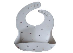 Silicone Baby Bib with Deep Pocket Tray for Mess-Free Feeding
