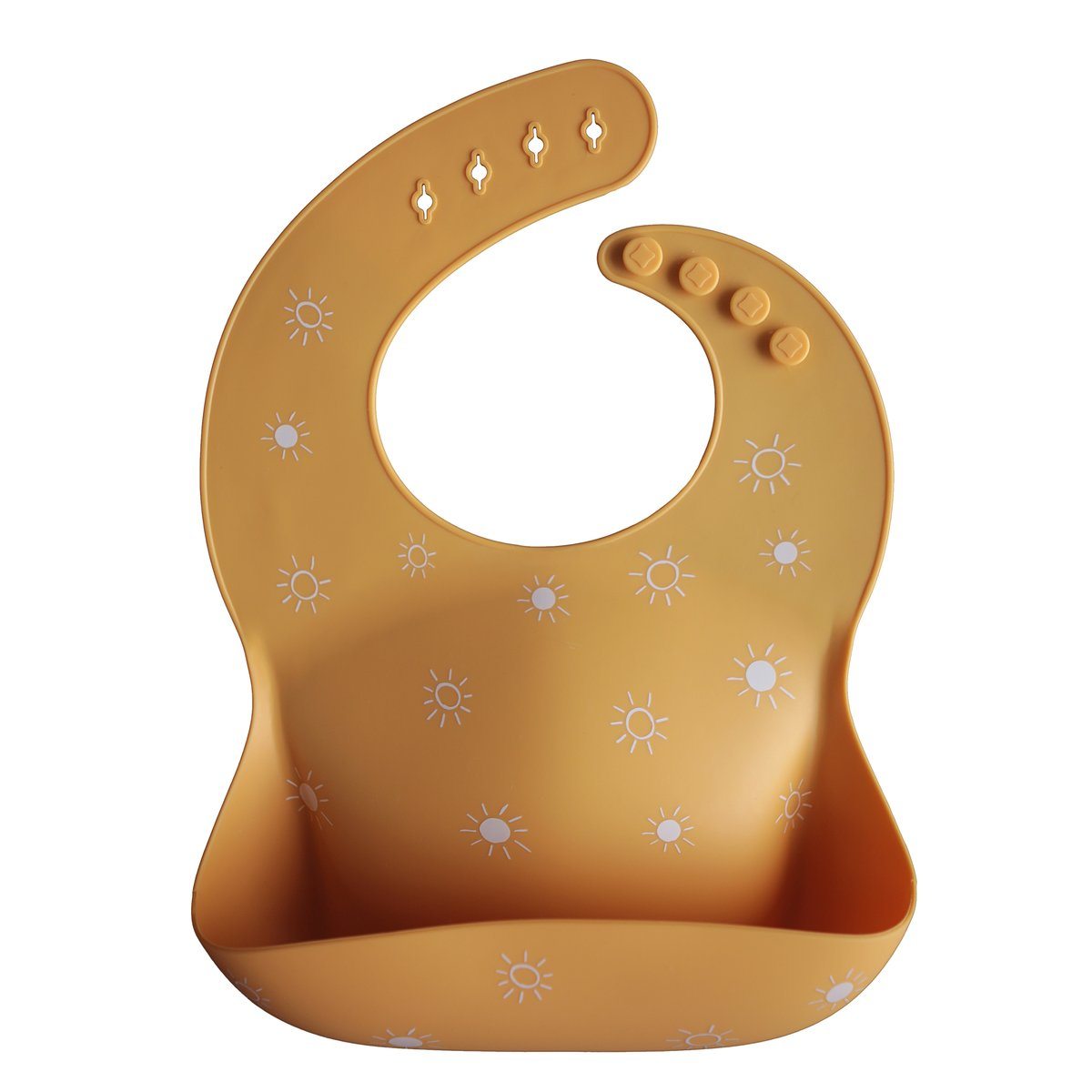 Silicone Baby Bib with Deep Pocket Tray for Mess-Free Feeding