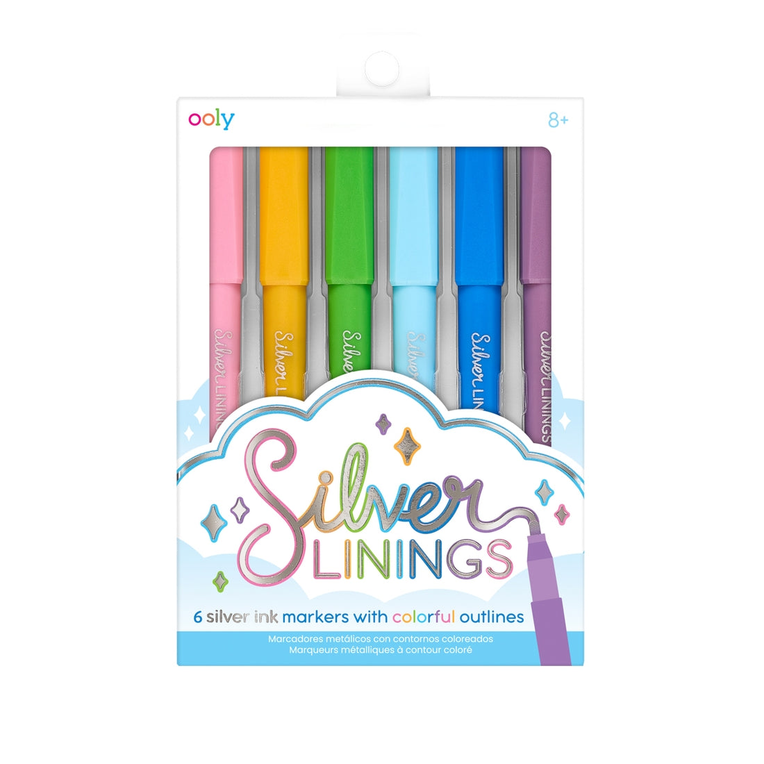 Outline Magic Markers – Built-In Silver Stroke & Color