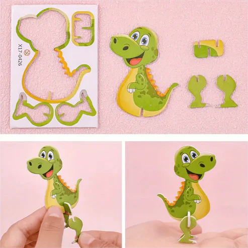 3D Cartoon Puzzle Set for Children - Mode Cognition Paper