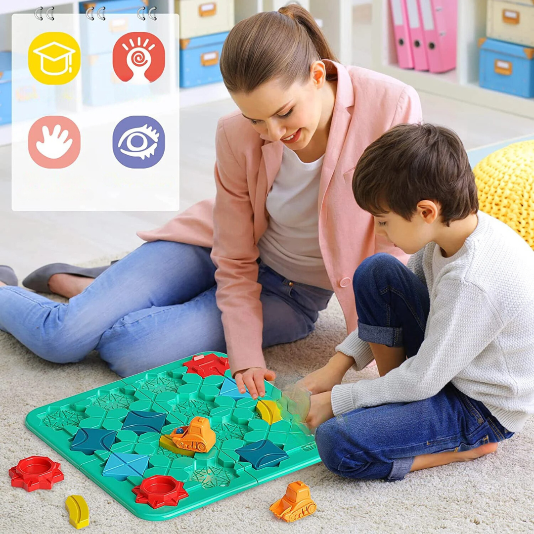 Montessori Street Puzzle with 118 Logic-Building Challenges