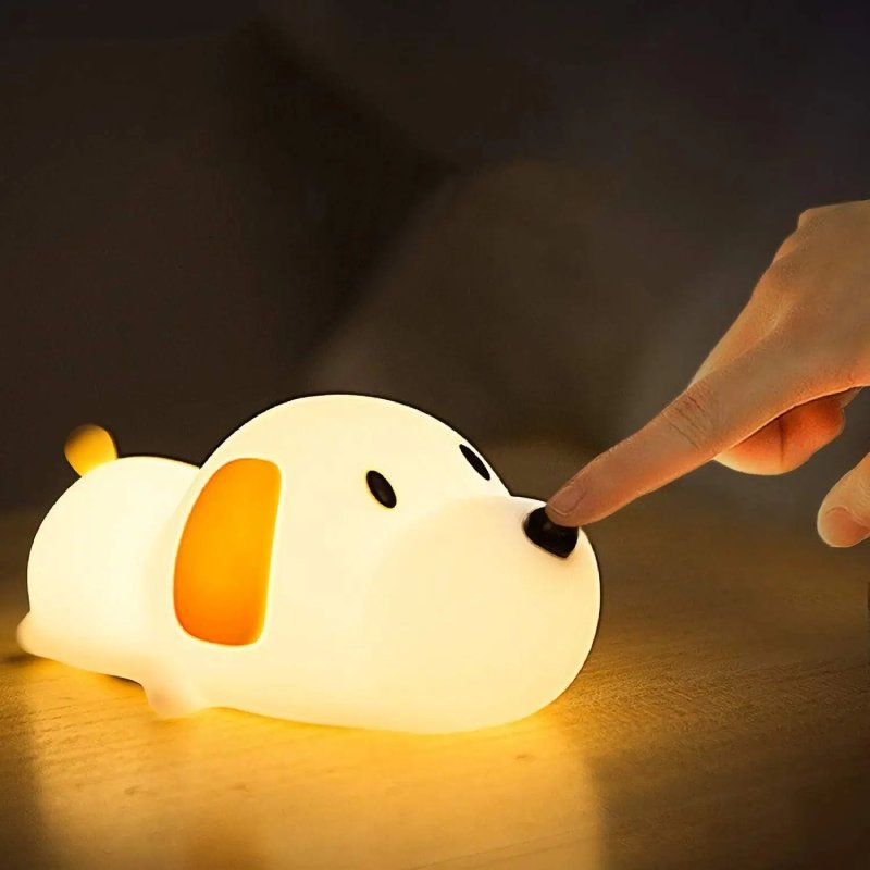 Animal Silicone Night Light with Soft Warm Glow