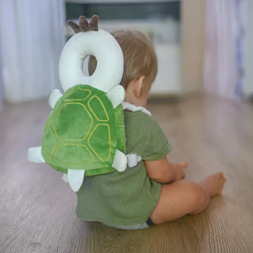 Plush Head Protection Backpack for Infants - Walking Safety Cushion