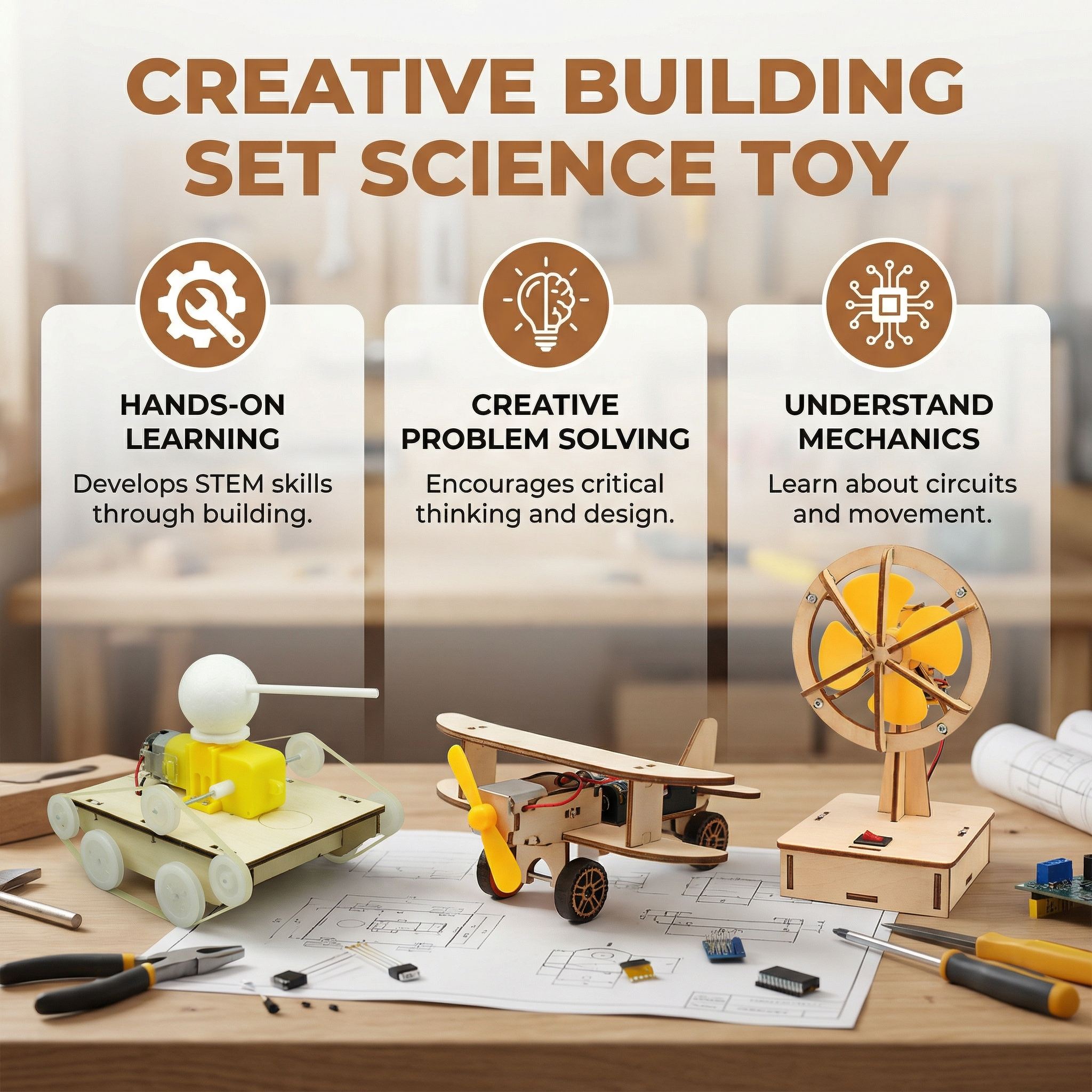 Hydraulic STEM Building Kit – Hands-On Mechanical Models